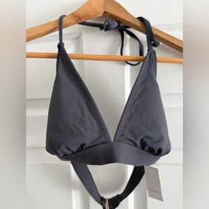 Loft Black triangle bikini top size M